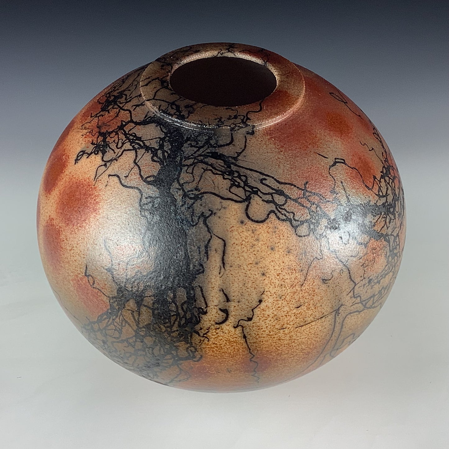 Horsehair Raku Vase