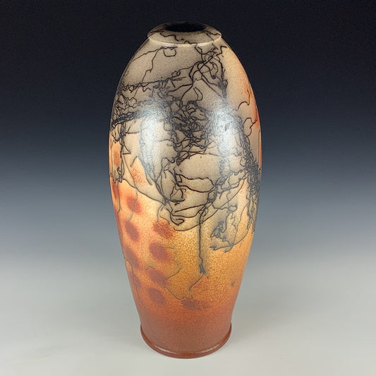 Horsehair Raku Vase