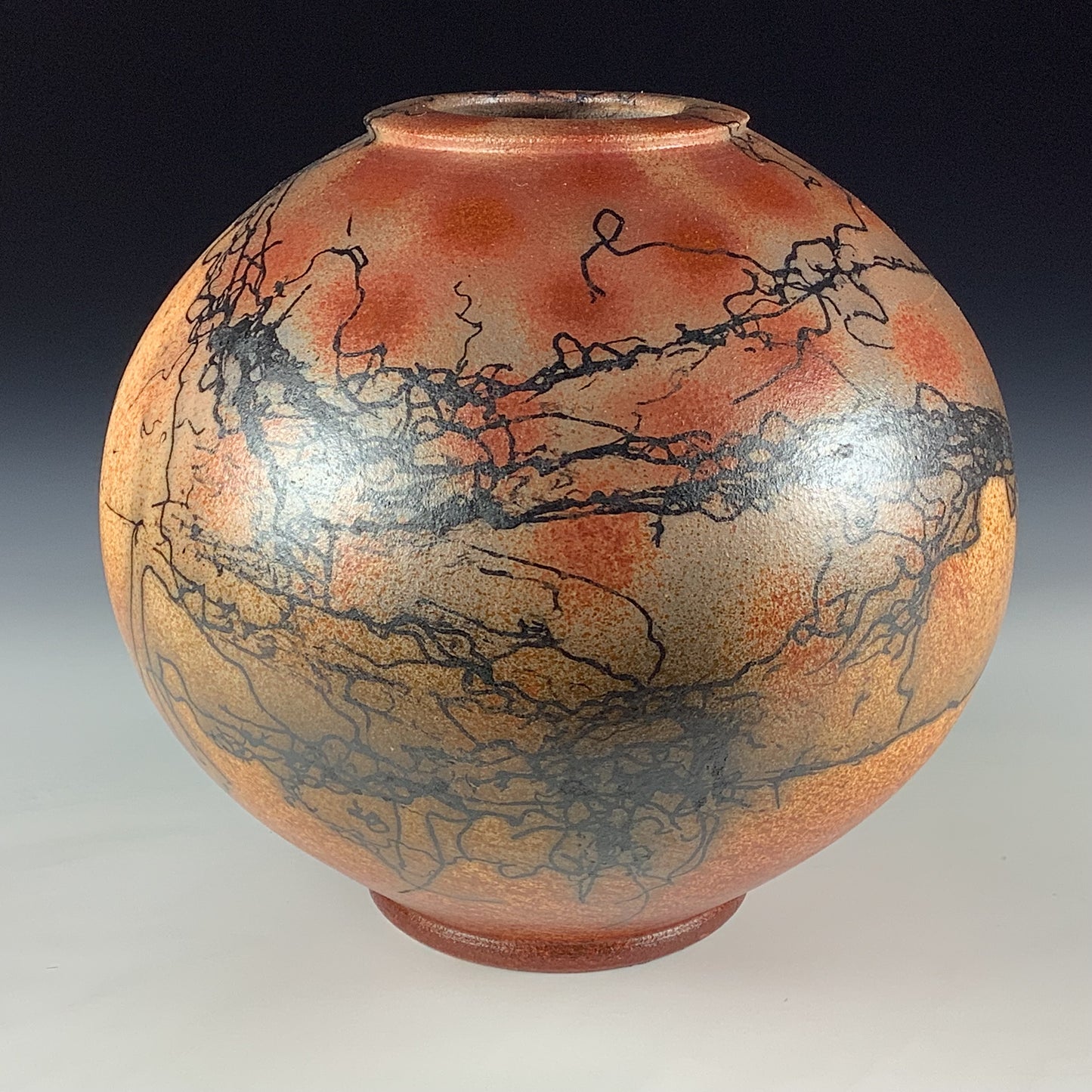 Horsehair Raku Vase