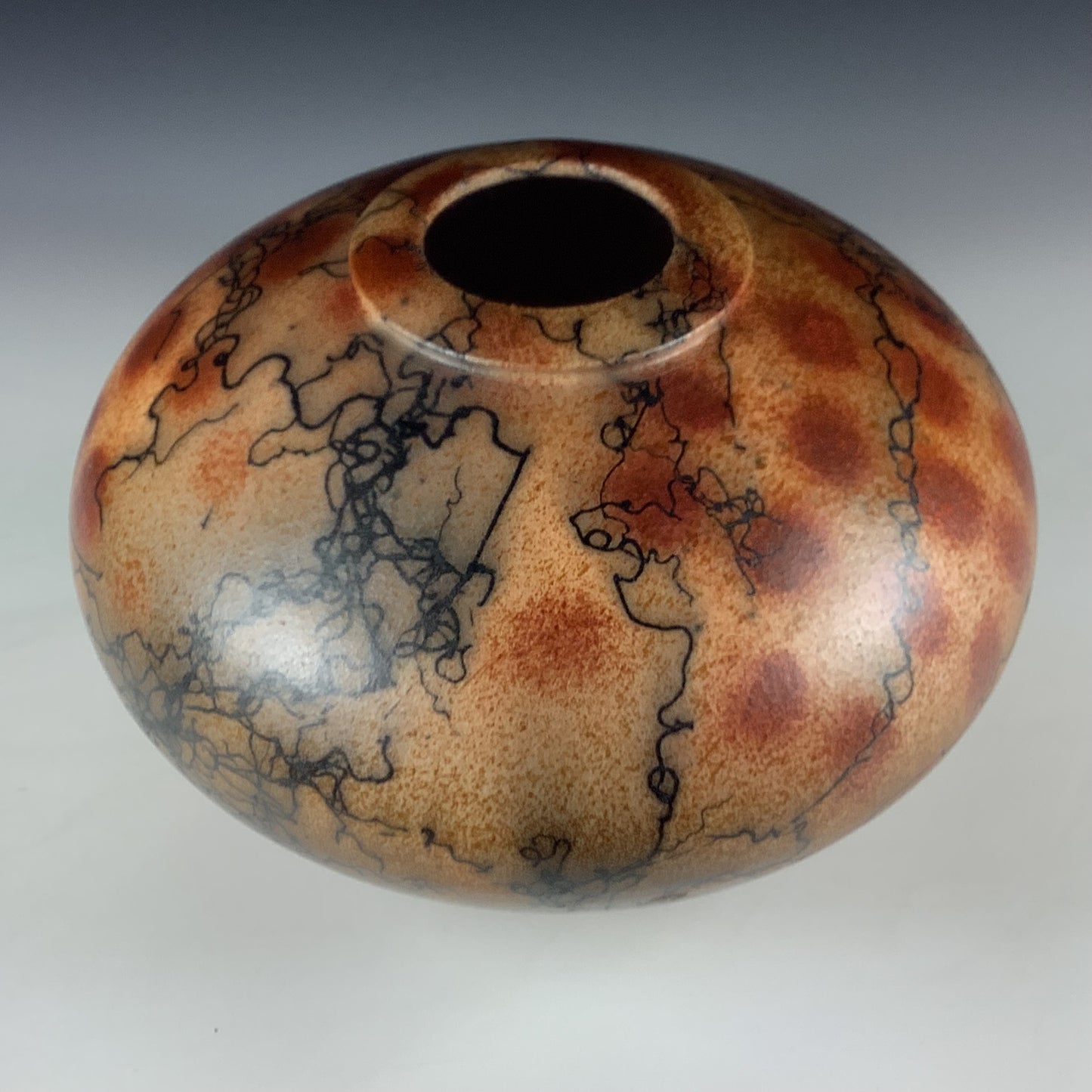 Horsehair Raku Vase