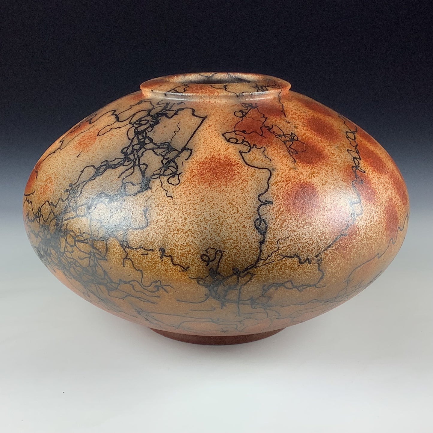 Horsehair Raku Vase