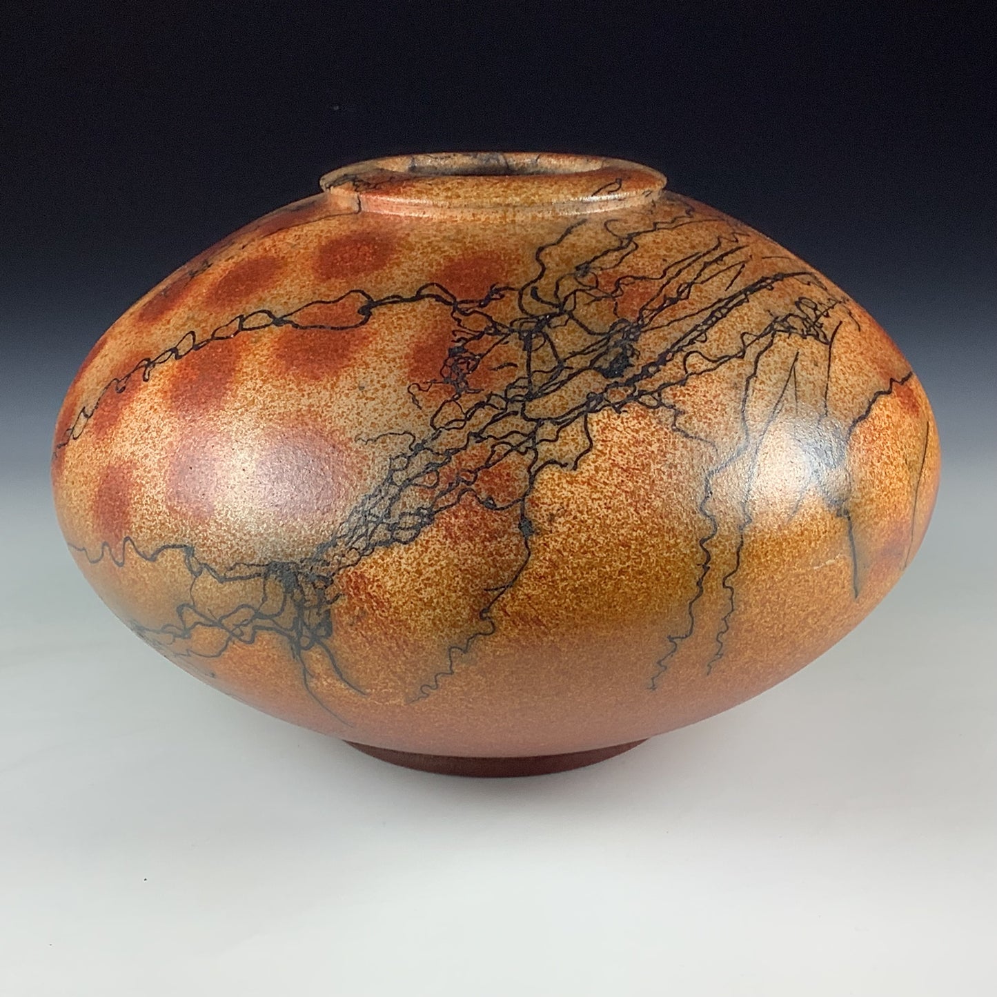 Horsehair Raku Vase