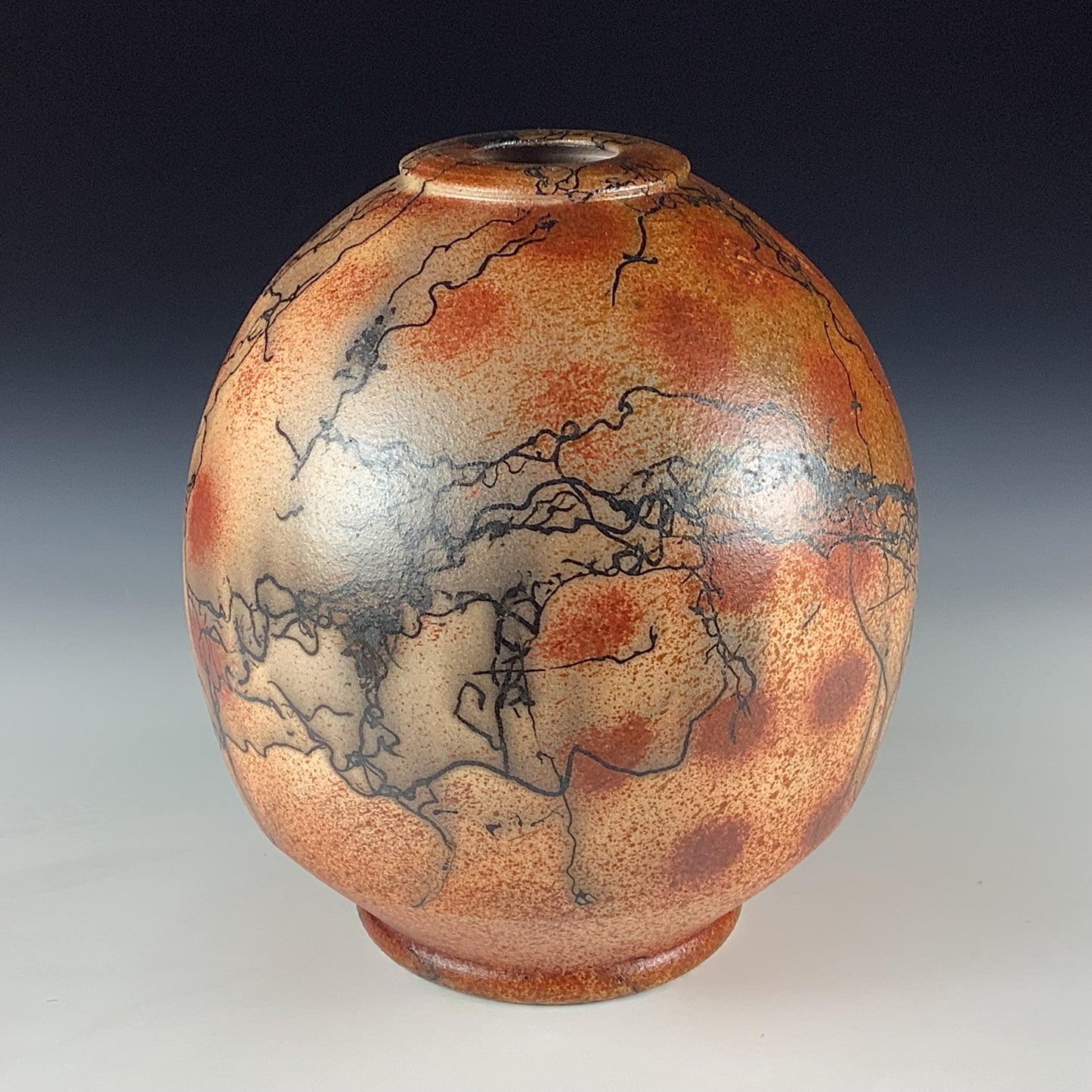Horsehair Raku Vase