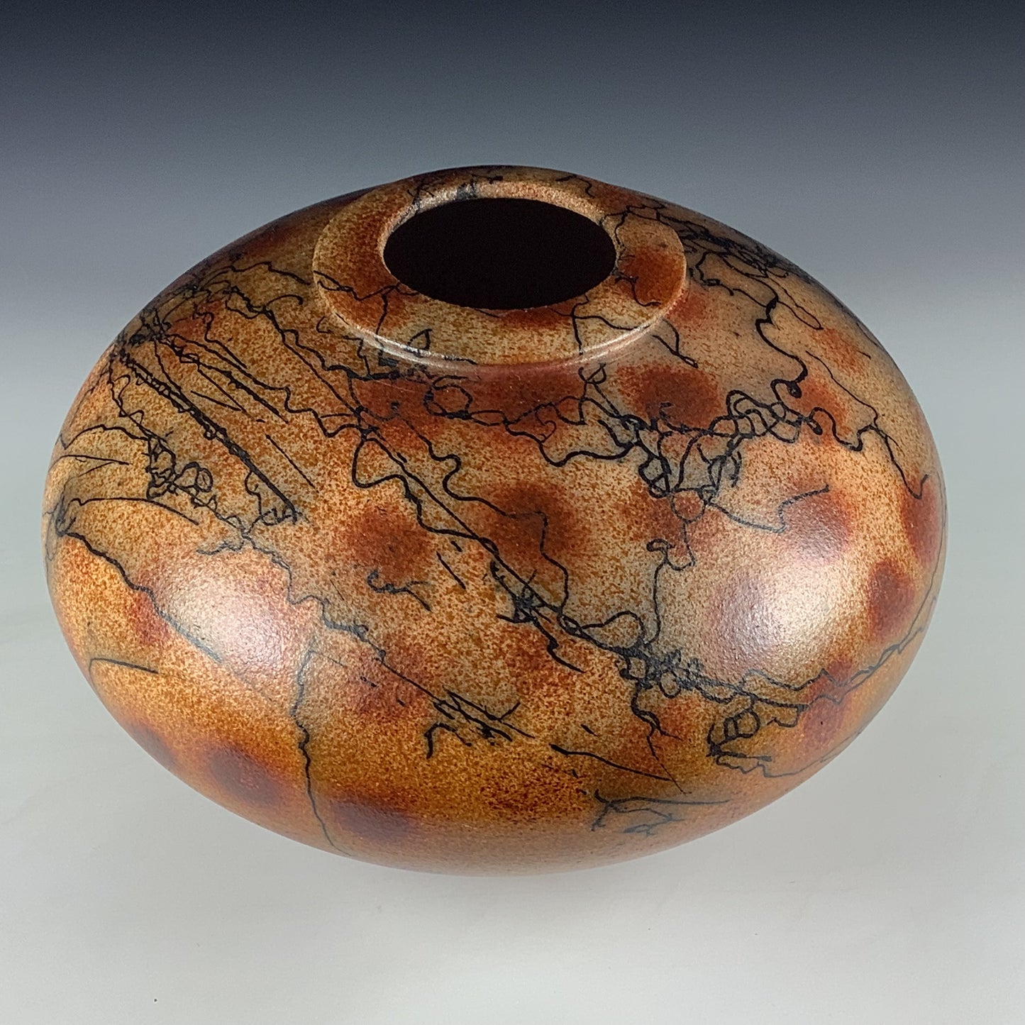 Horsehair Raku Vase