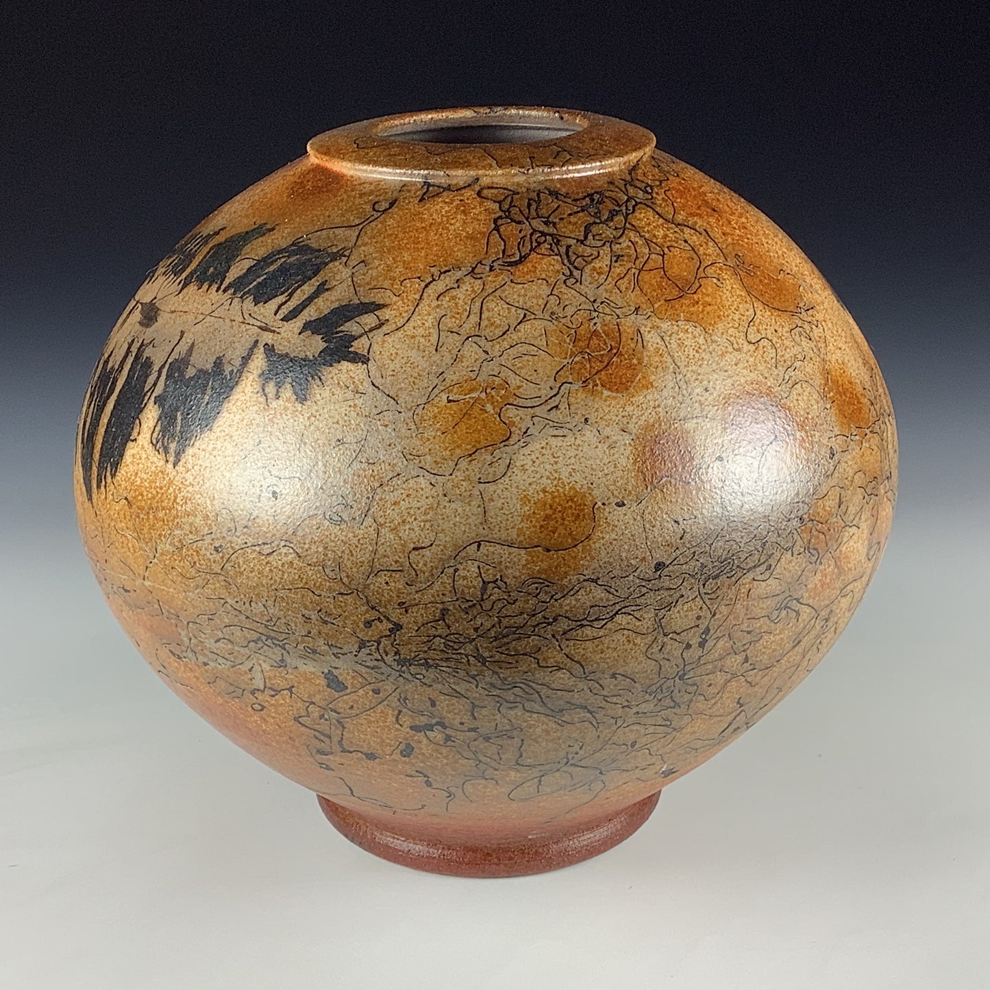 Horsehair Raku Vase