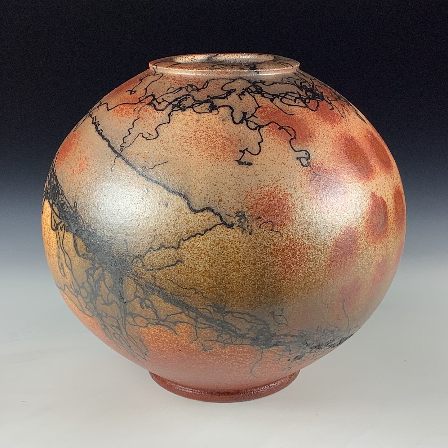 Horsehair Raku Vase