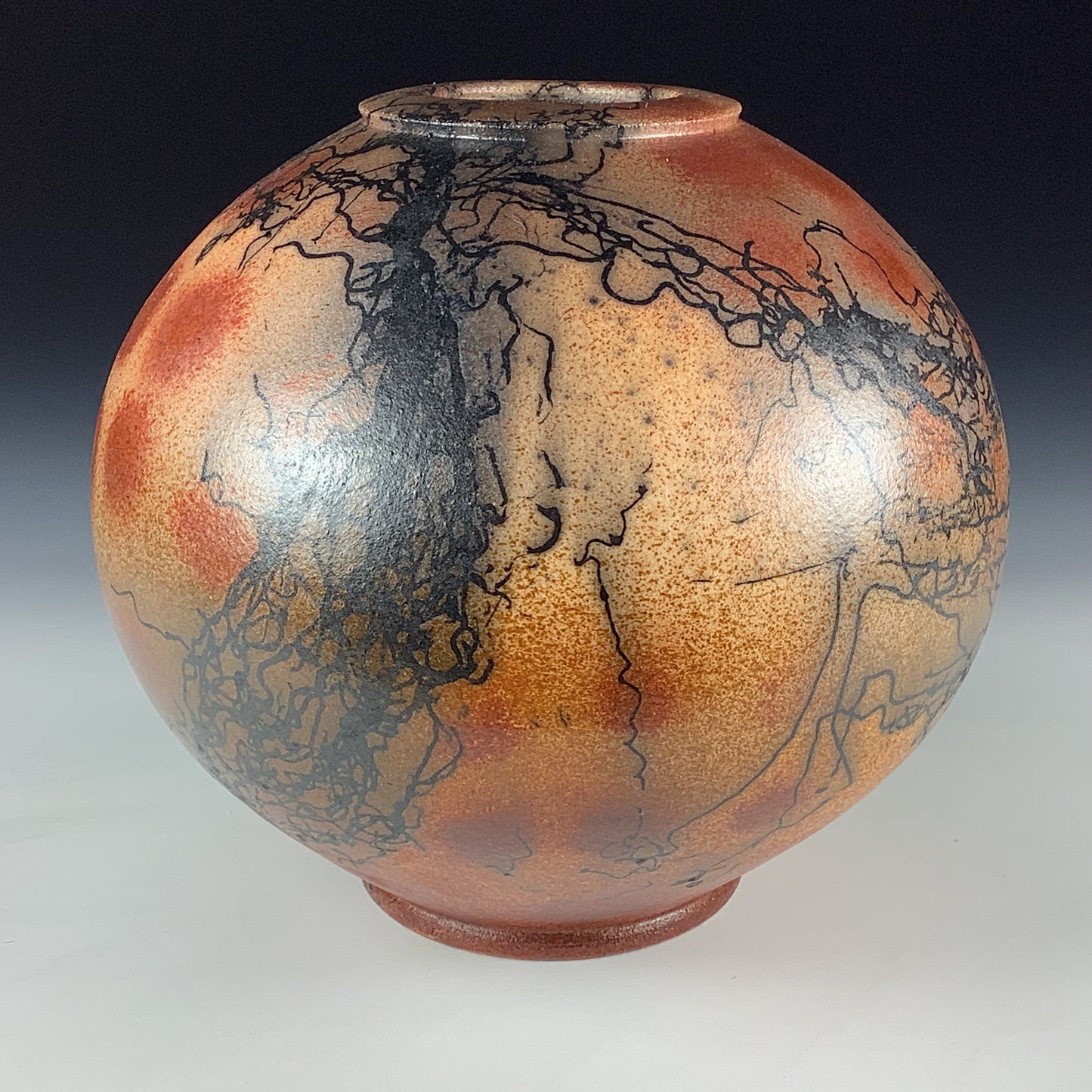 Horsehair Raku Vase