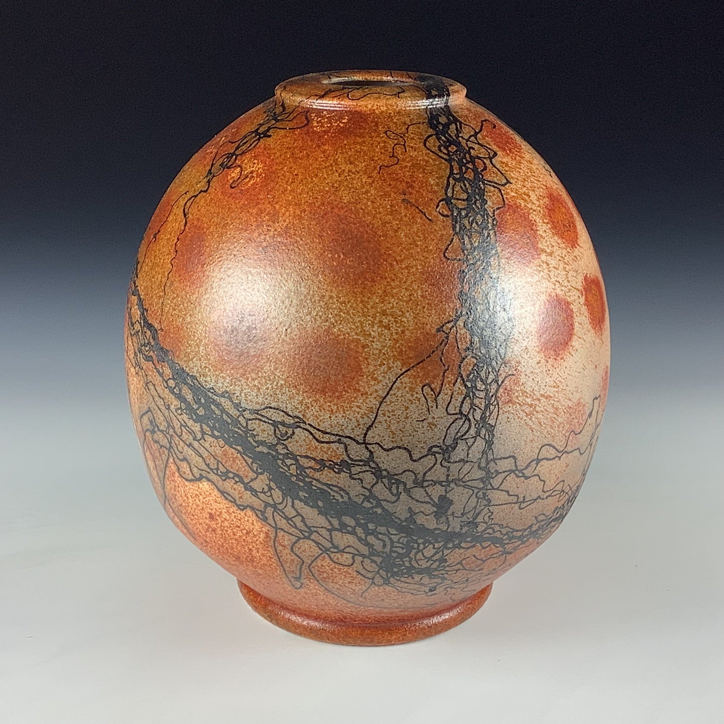 Horsehair Raku Vase