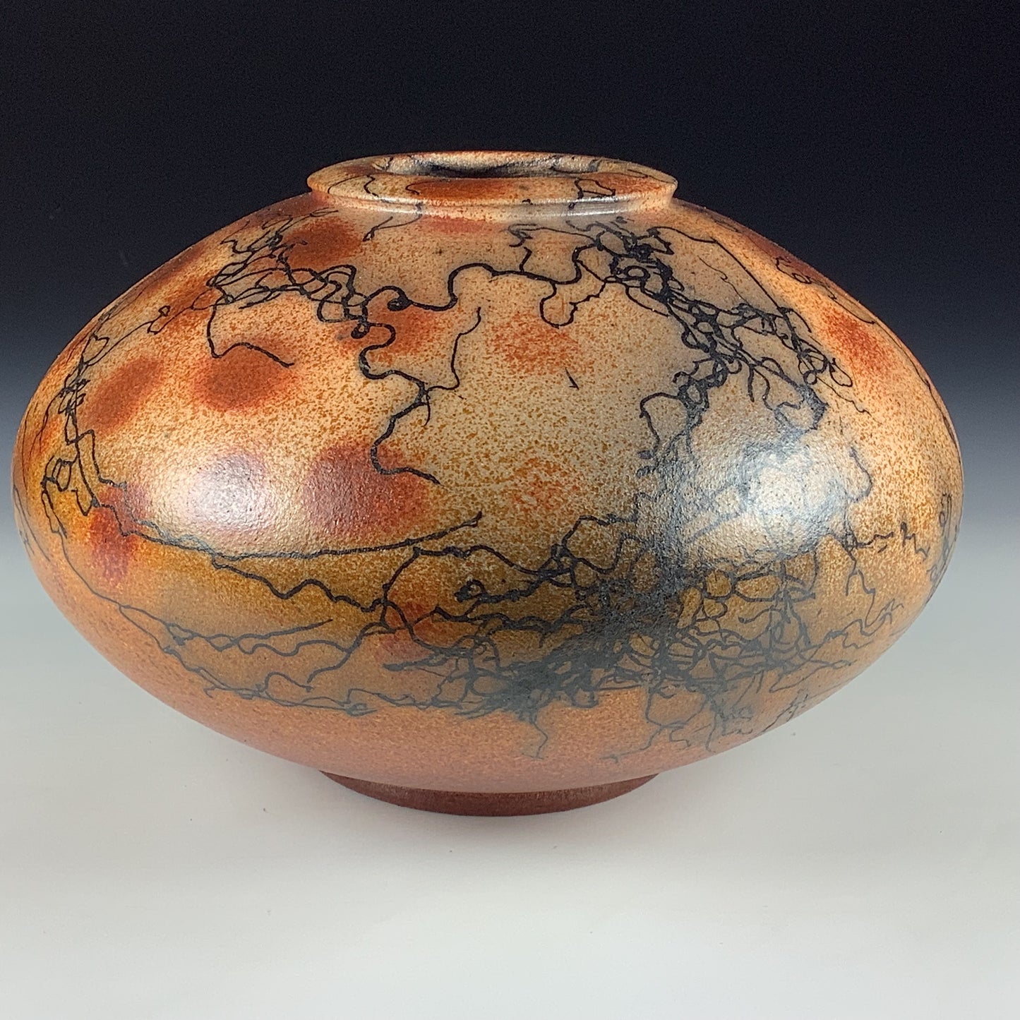 Horsehair Raku Vase