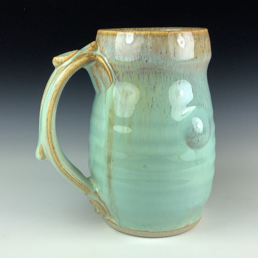 Handmade ceramic mugs stoneware coffee mugs pottery tea mugs cup stoneware drinkware - White bump - item 3053