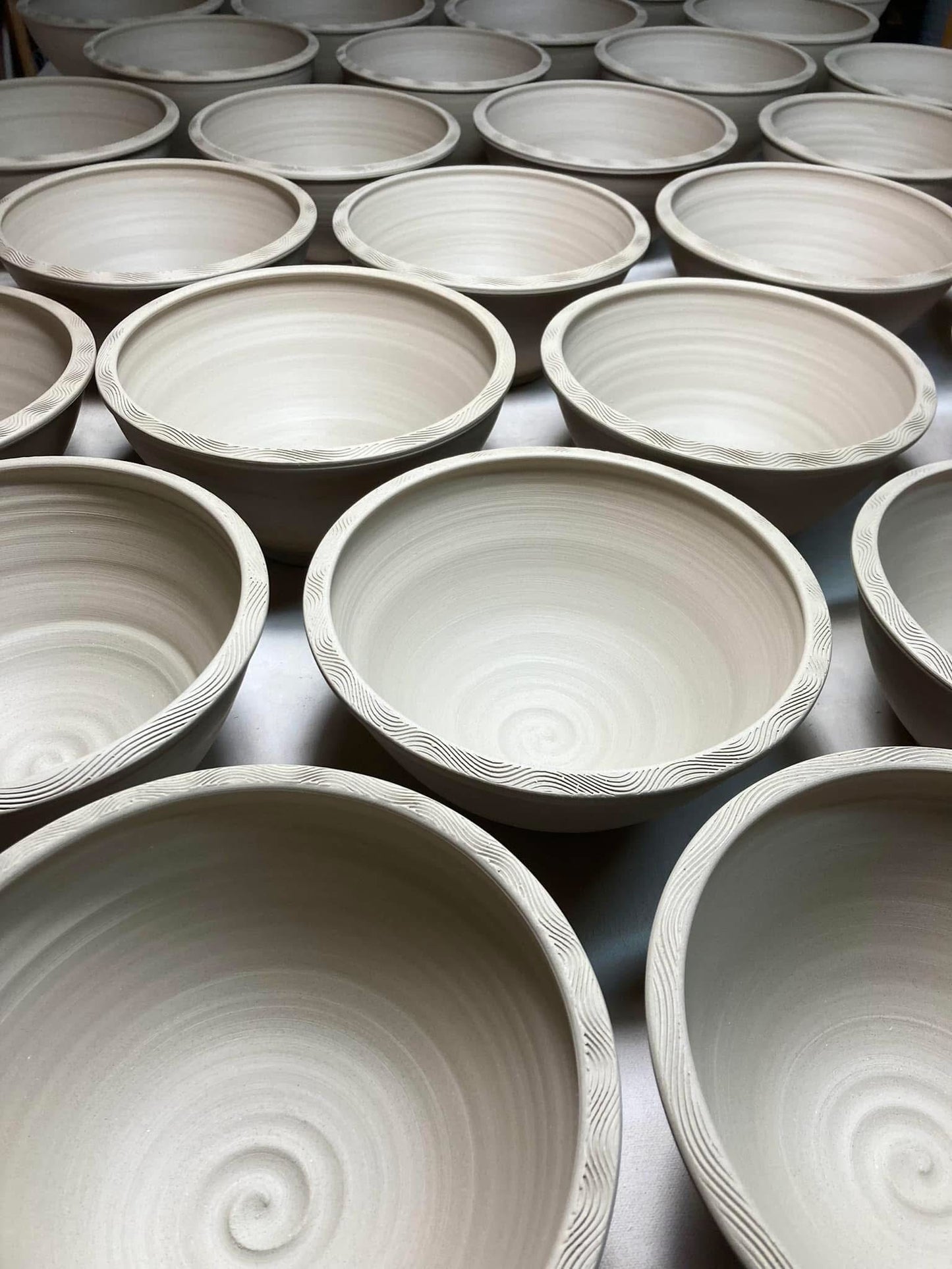 Handmade ceramic artisanal pottery bowls dinnerware stoneware serving bowls centerpiece - Medium purple - item 2991